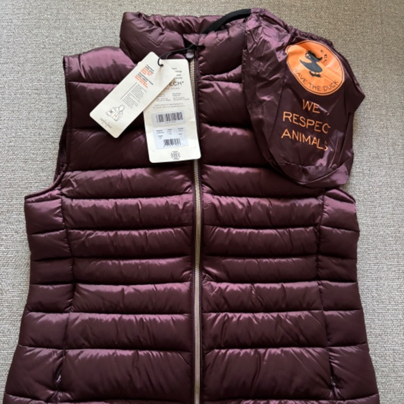 SAVE THE DUCK LYNN VEST MEDIUM BURGUNDY - Picture 4 of 4